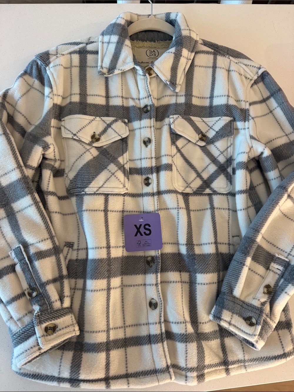 Women’s Sage Collective Fleece Button Up XS